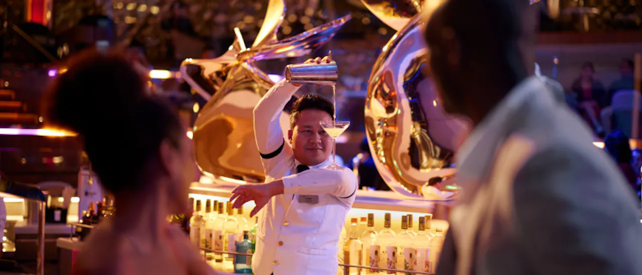 Geniet van een cocktail in de Martini bar!
