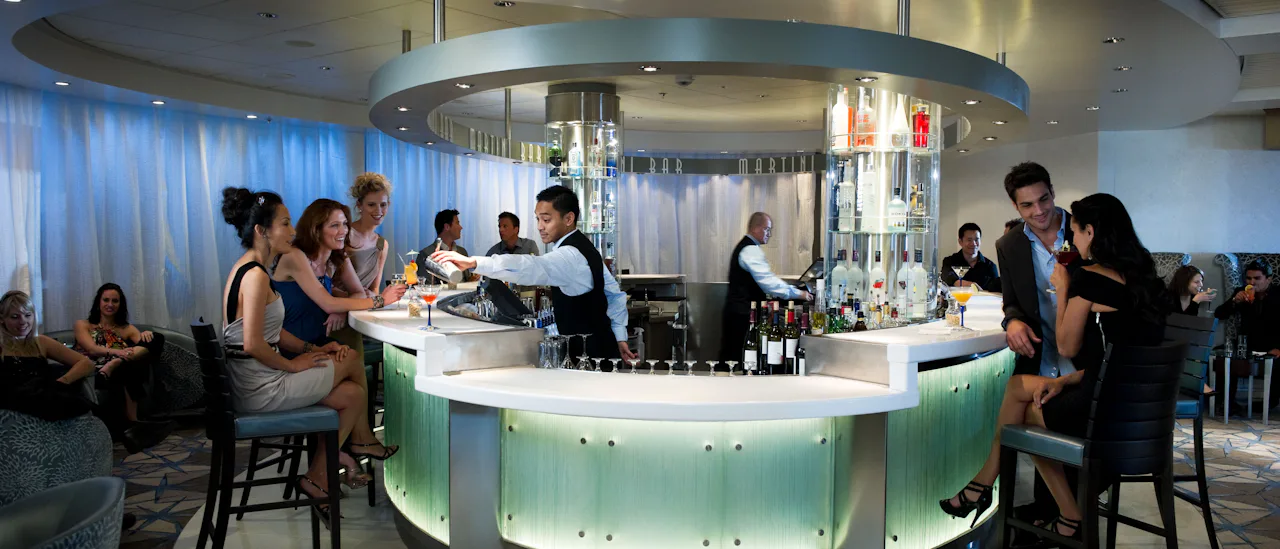 In de Martini-bar serveert men spannende varianten van de meest klassieke drankjes.