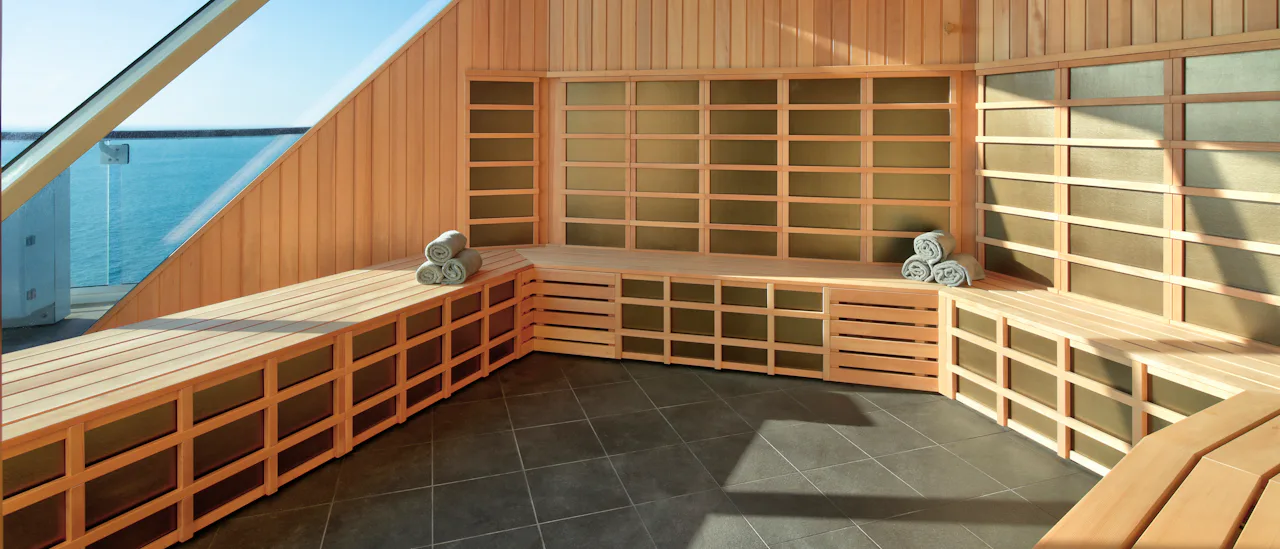 Neem een ??sauna met uitzicht